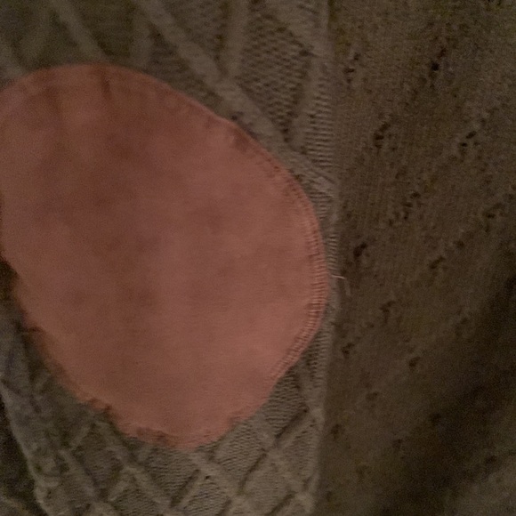 Market Spruce open front cardigan with patch elbows - Picture 3 of 8